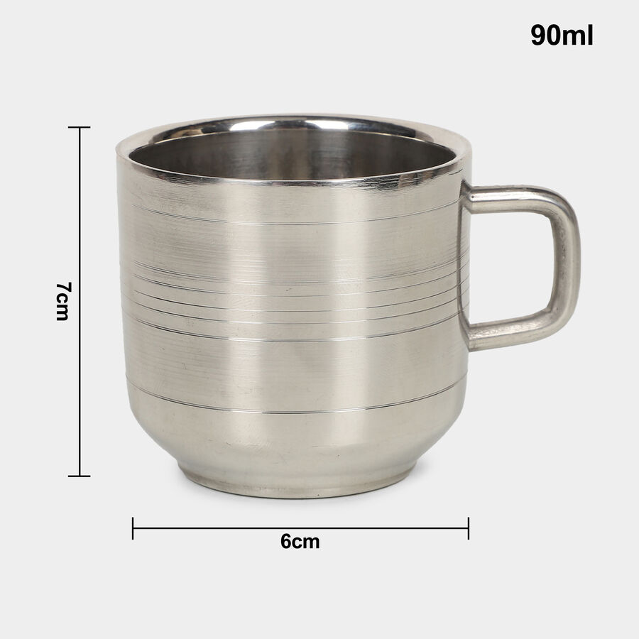 90 ml Steel Double Wall Mug, , large image number null