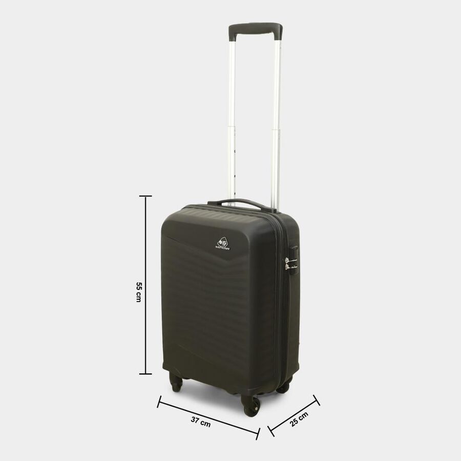 4-Wheel Black PVC Matee Hard Case Trolley, Small + Medium, , large image number null