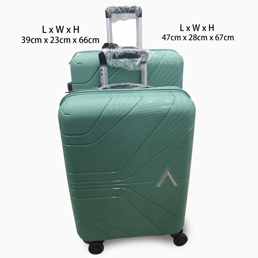 8-Wheel Polypropylene Hard Case Trolley, Set of 2, , large