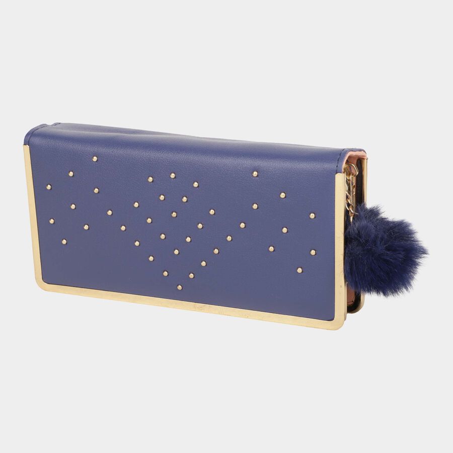 Women's Polyurethane Zipper Hand Pouch, , large image number null