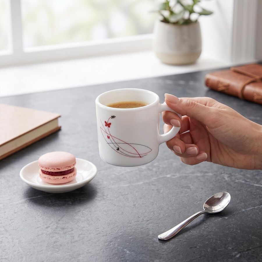 180ml Opalware Coffee Mug Set of 6Pcs , , large