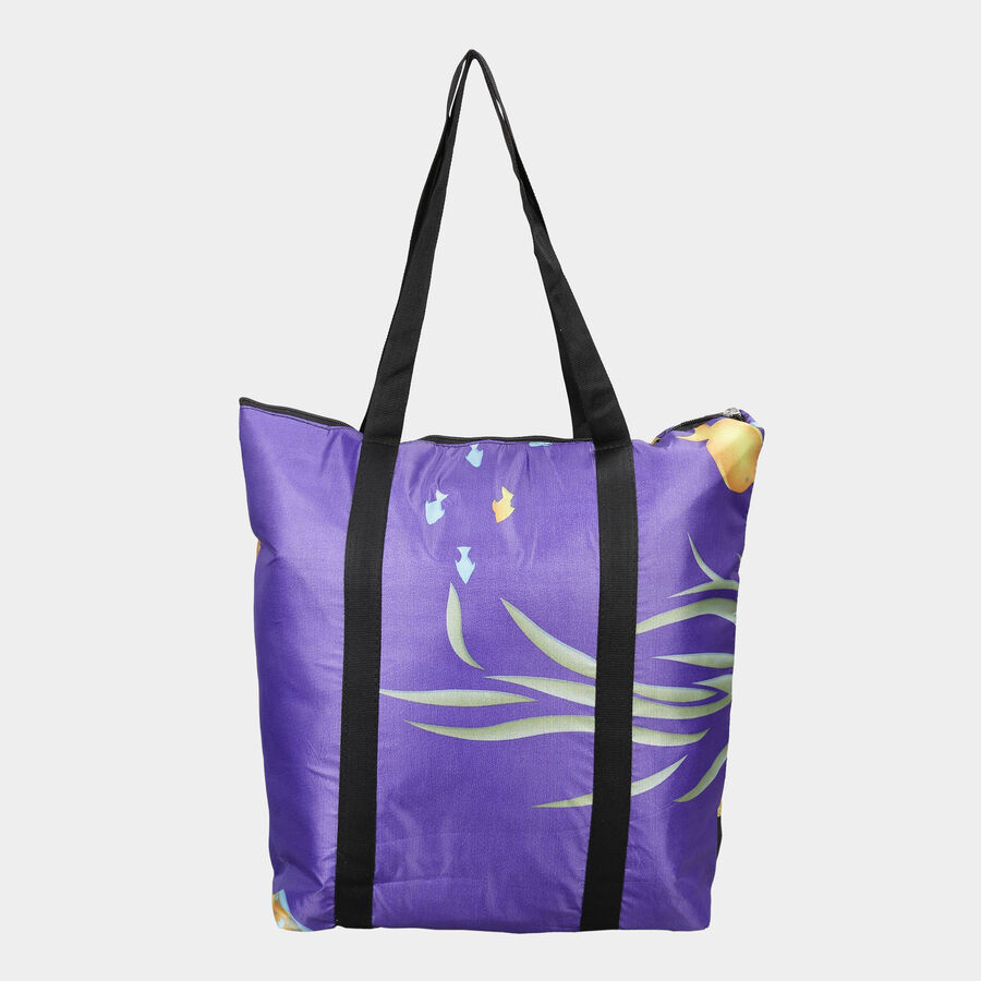 Women's Printed Jute Shopping Bag, Medium