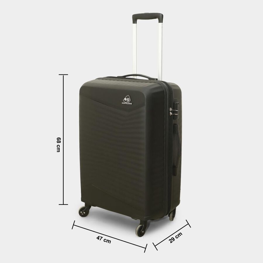 4-Wheel Black PVC Matee Hard Case Trolley, Small + Medium, , large image number null