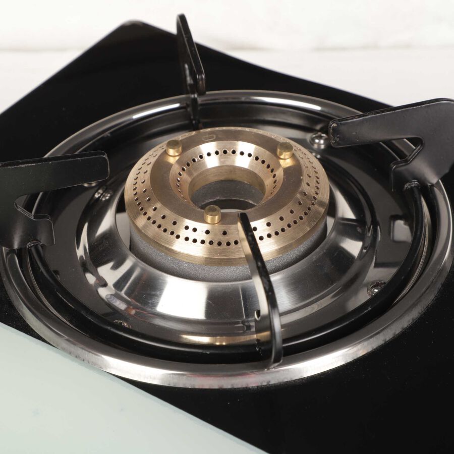 2 Burner Glass Top With Stainless Steel Bottom Lp Gas Stove, , large image number null