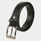 Men's Black Polyurethane Formal Belt, 38 in. Waist, , small image number null