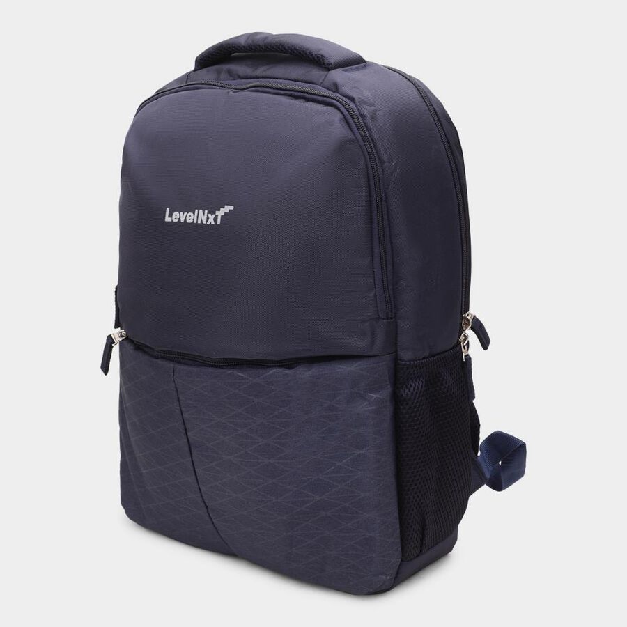 Dark Blue Backpack with Laptop Sleeve, 27 L(Approx), , large image number null