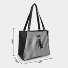 Women's Black Fabric Hand Bag, , small image number null