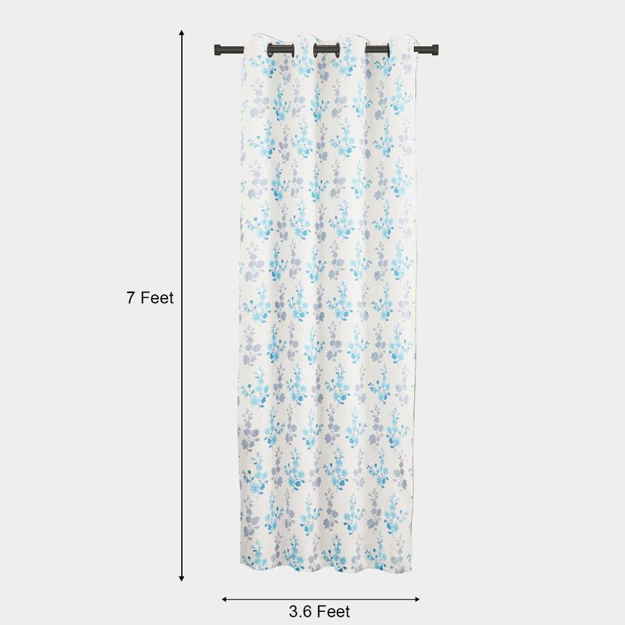 7ft. Light Blue Microfiber Door Curtain, , large image number null