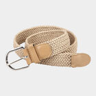 Women's Beige Nylon And Polyester Belt, , small image number null