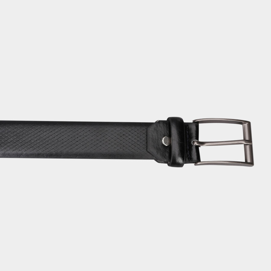 Men's Black Polyurethane Casual Belt, , large image number null