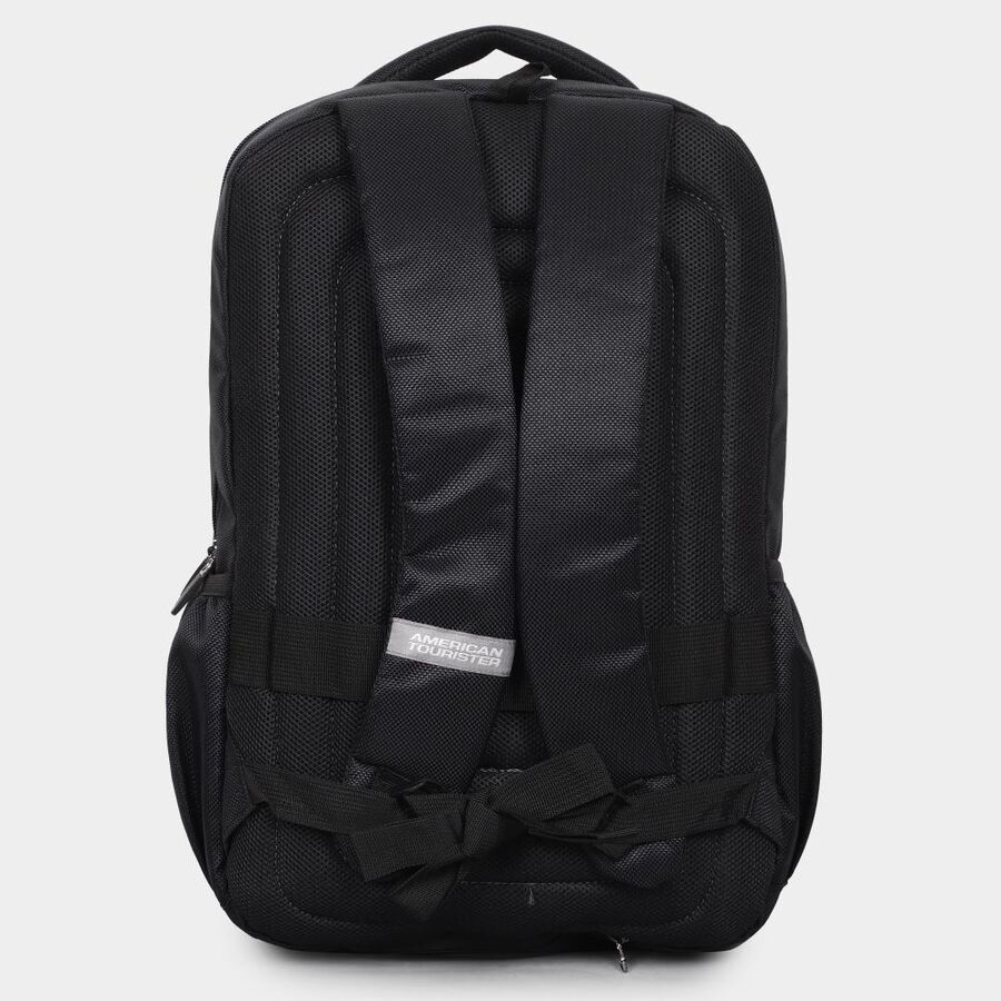 Black Polyester Backpack with Laptop Compartment, 32 L (Approx), , large image number null