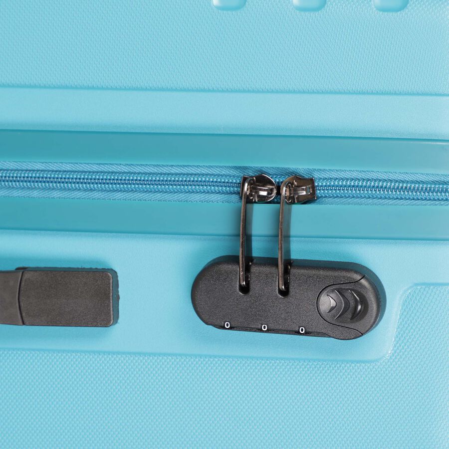 4-Wheel Light Blue Polypropylene Hard Case Trolley, Small + Medium, , large image number null