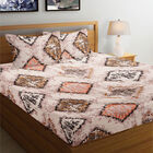 120 GSM Beige Microfiber Double Bedsheet, , small image number null