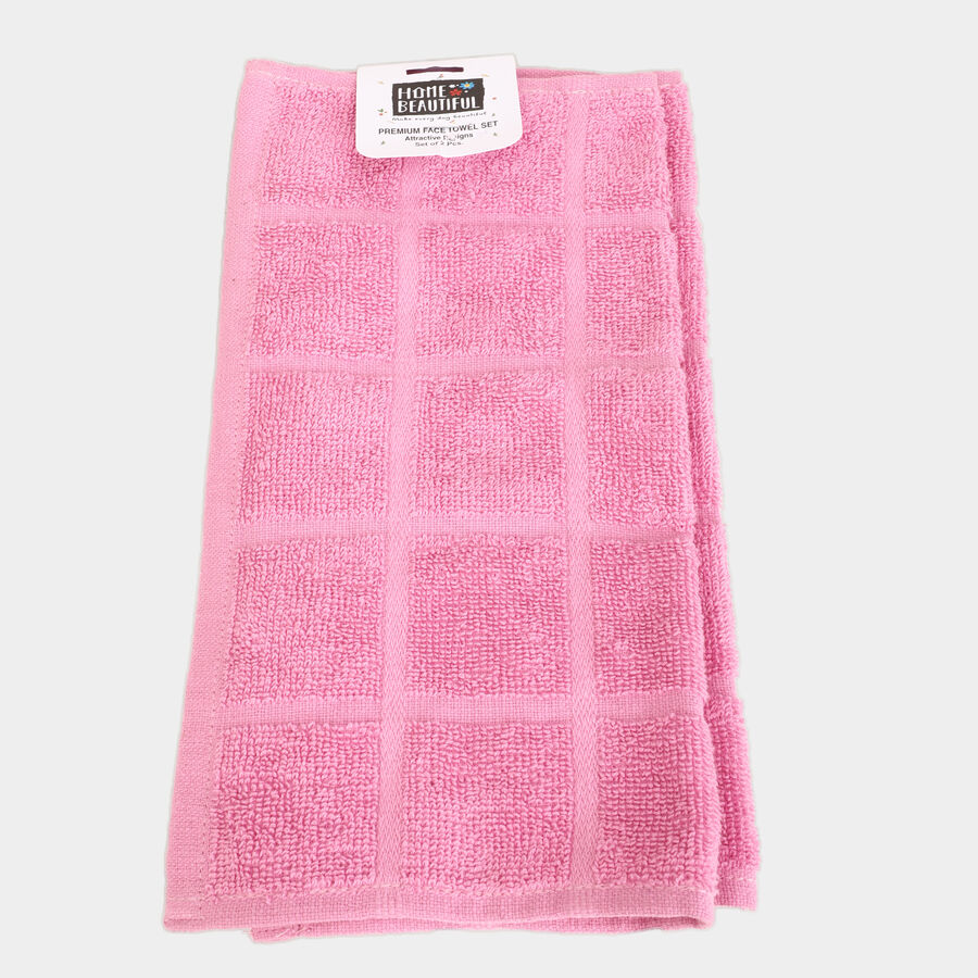 Pink Cotton Face Towel, , large image number null