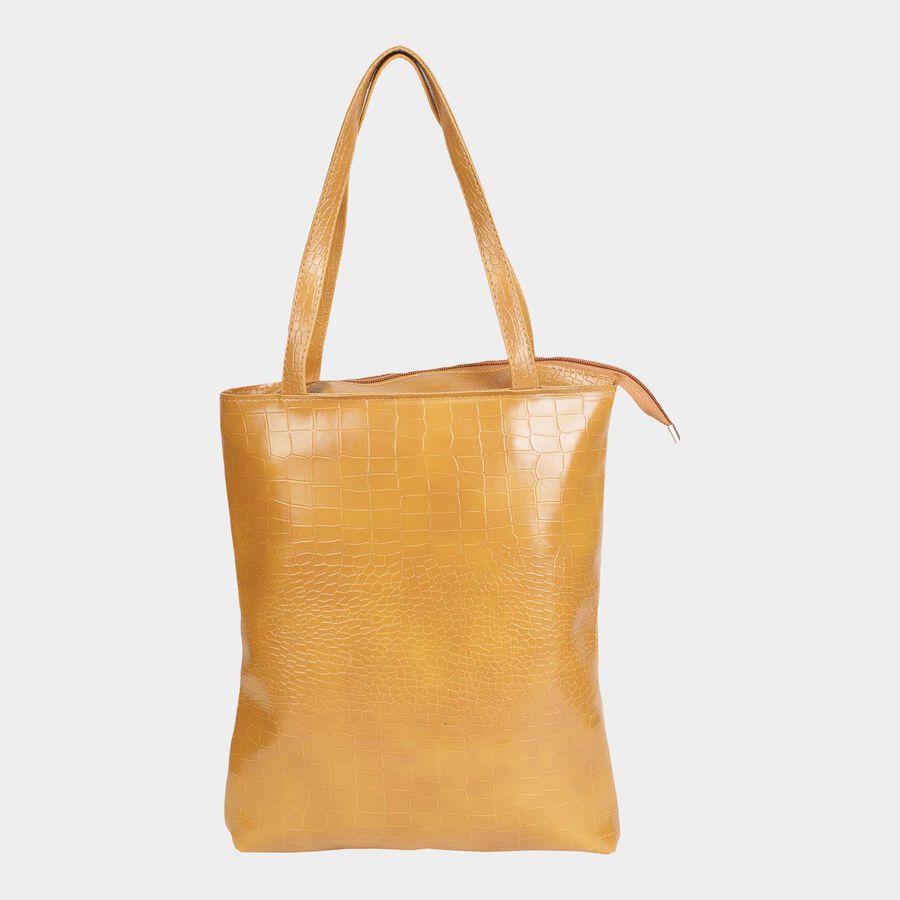 Women's Jaquard Polyurethane Shopping Bag, , large image number null