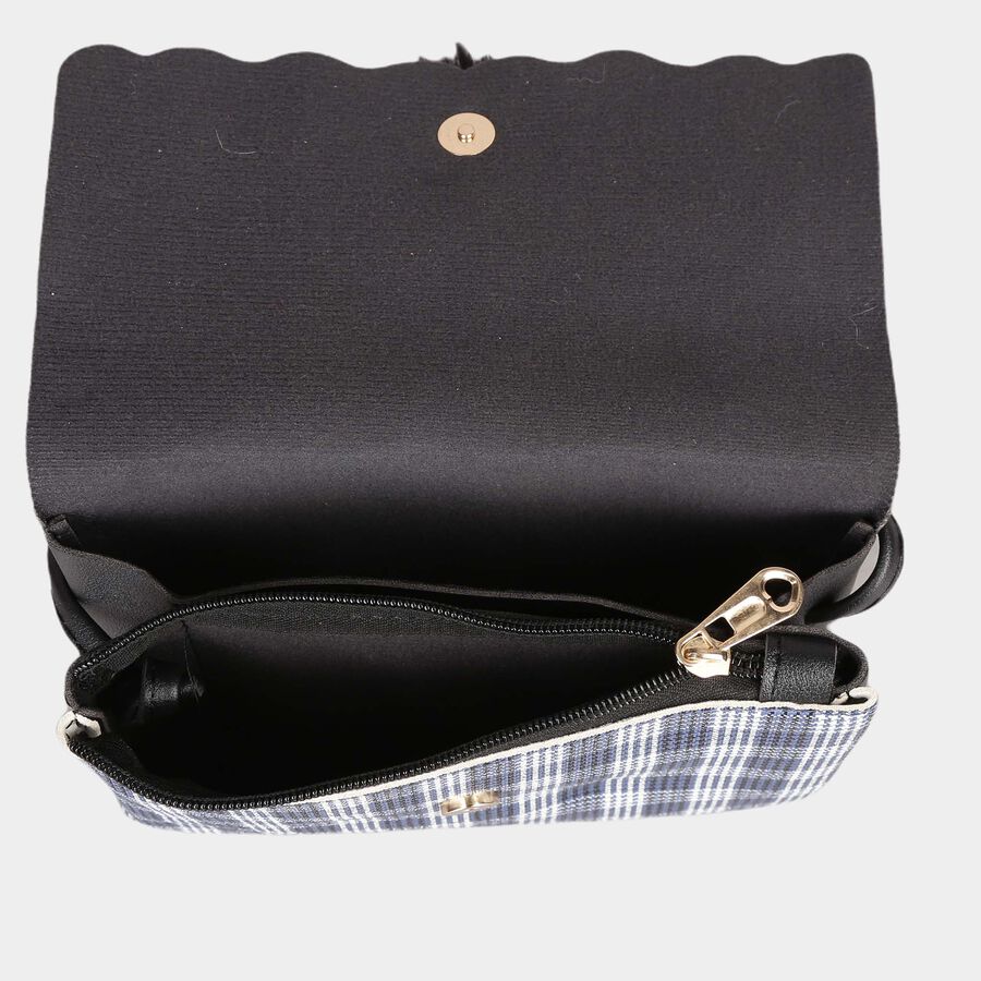 Women's Polyurethane Envelope/Zipper Sling Bag, , large image number null