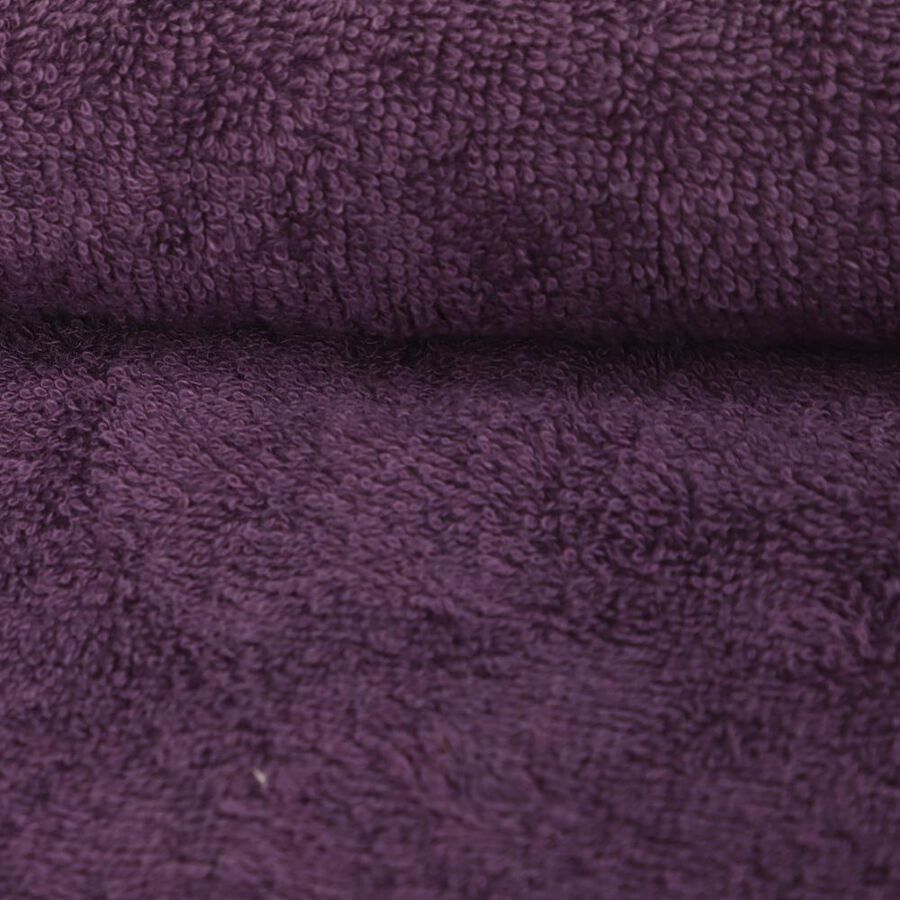 400 GSM Purple Cotton Hand Towel, , large