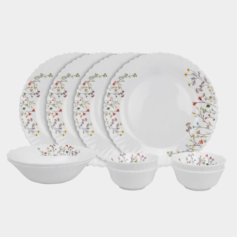 Cello 10 Pcs. Opalware Dinner Set, Microwave Safe Vishal Mega Mart India