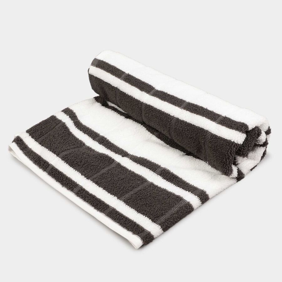 155 GSM Grey Microfiber Bath Towel, , large image number null