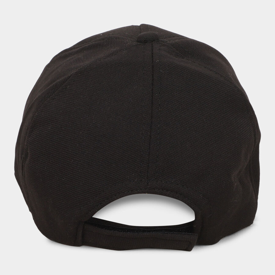 Black Men's Cotton Cap, , large image number null