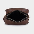 Women's Dark Blue Polyurethane Sling Bag, , small image number null