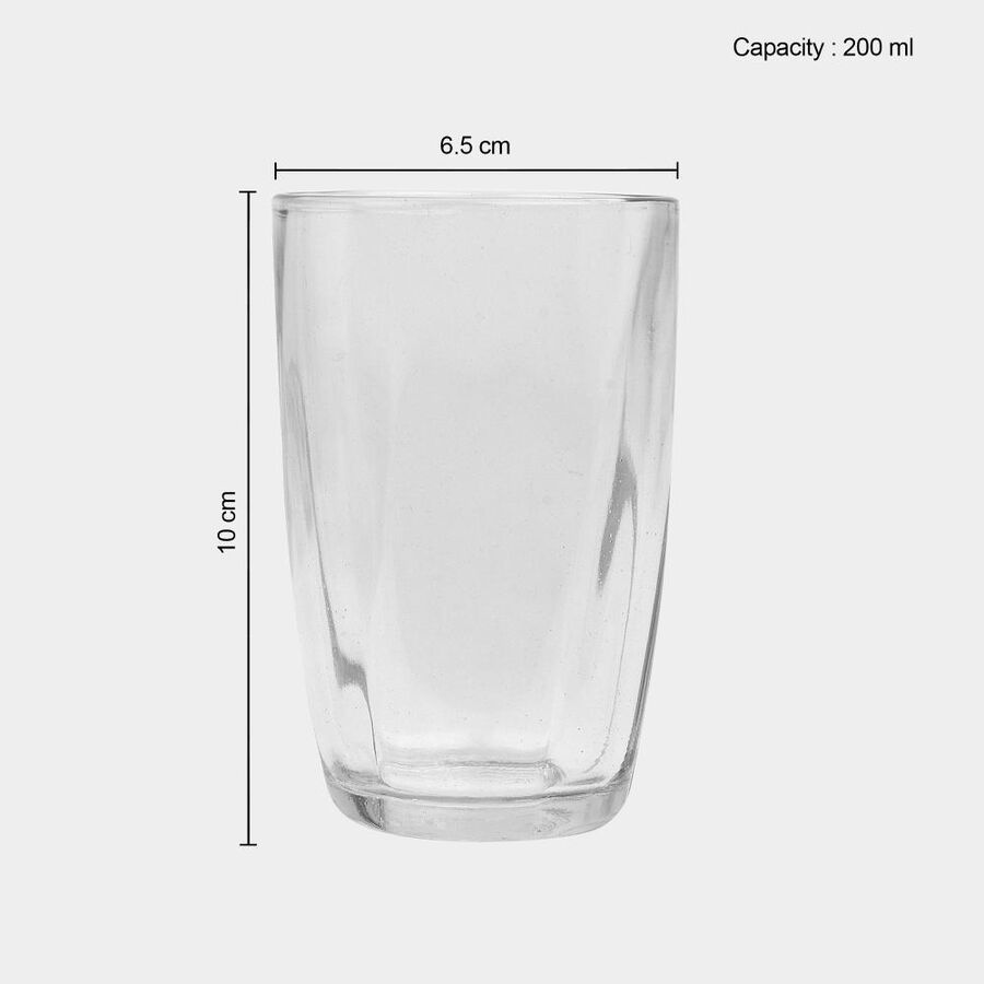 200 ml Glass Tumbler Set of 6, , large image number null