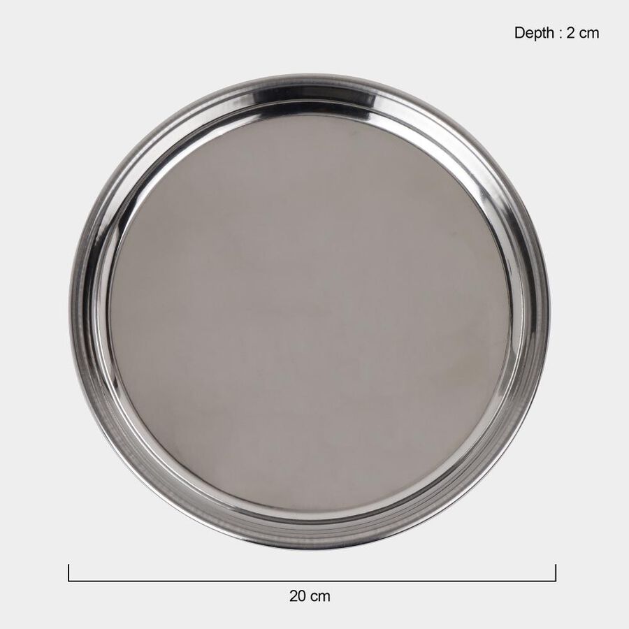Steel Full Plate, 20 cm Dia., , large image number null