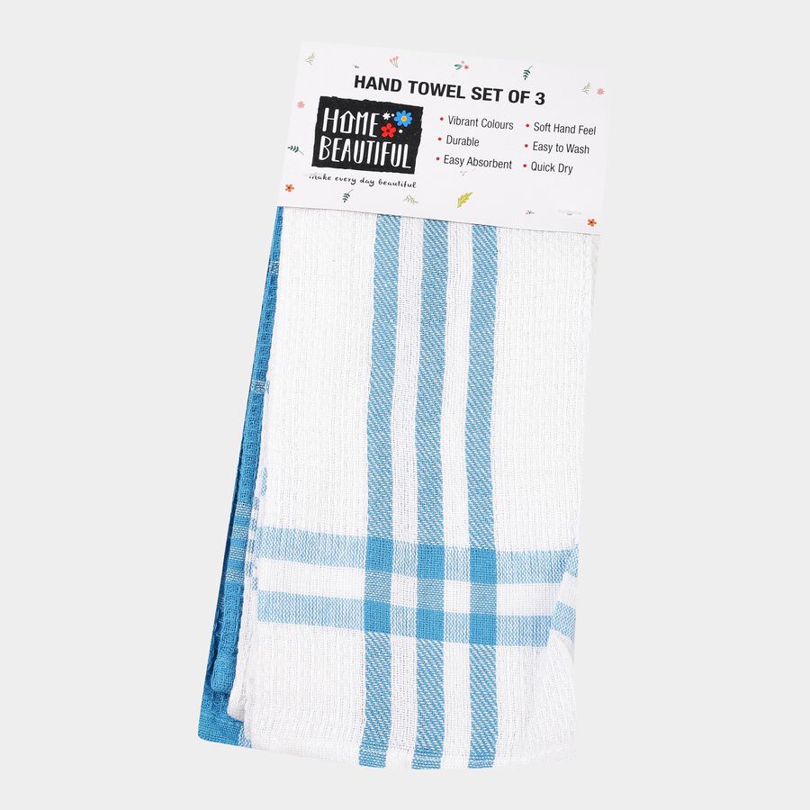 Cotton Hand Towel, Set of 3, 200 GSM, 36 X 60 cm, , large image number null