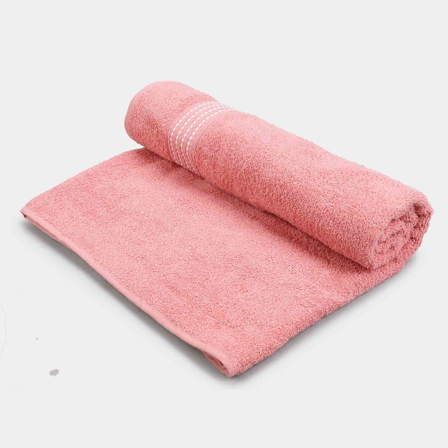 380 GSM Pink Cotton Bath Towel, , large