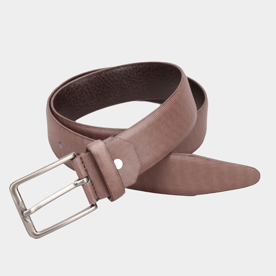 Men's Polyurethane Casual Belt, Size 32, Textured, , large image number null