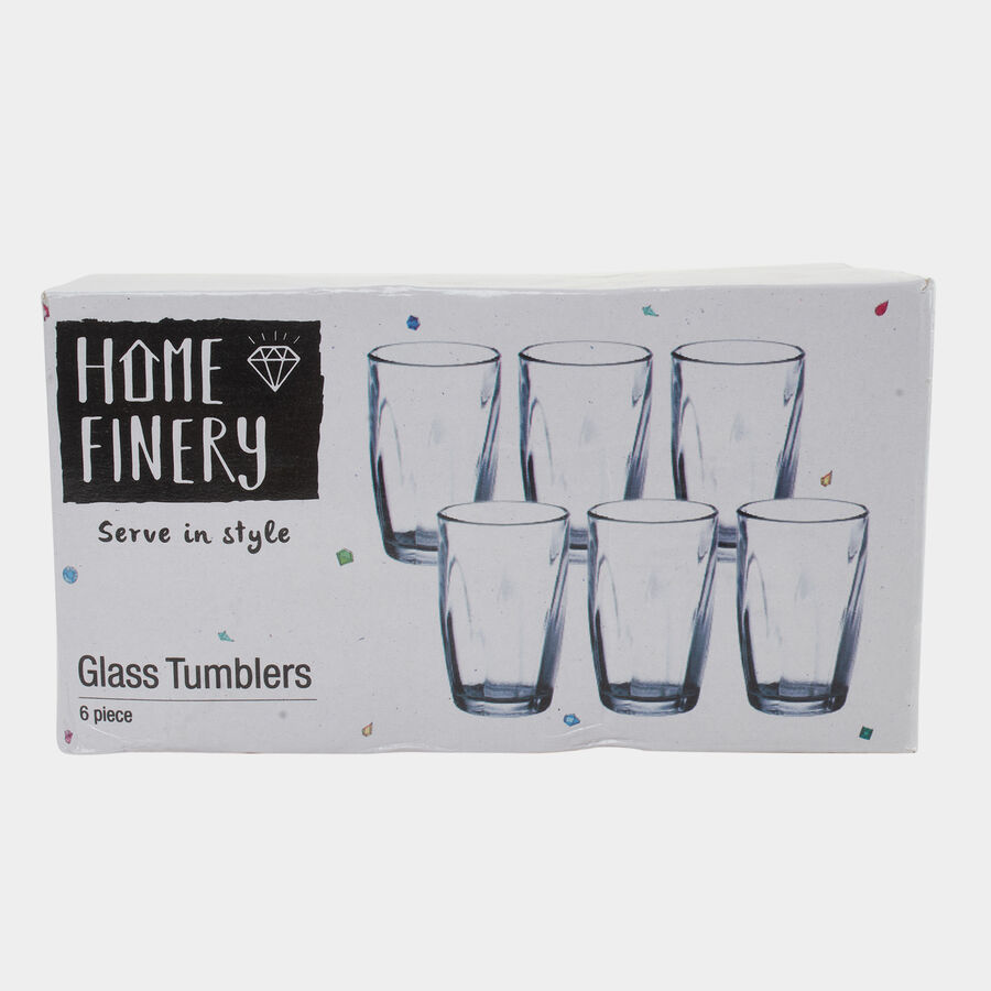 Glass Tumblers - Set of 6, , large image number null