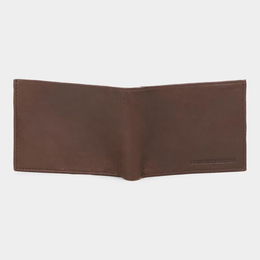 Men's BrownLeather Wallet, , large