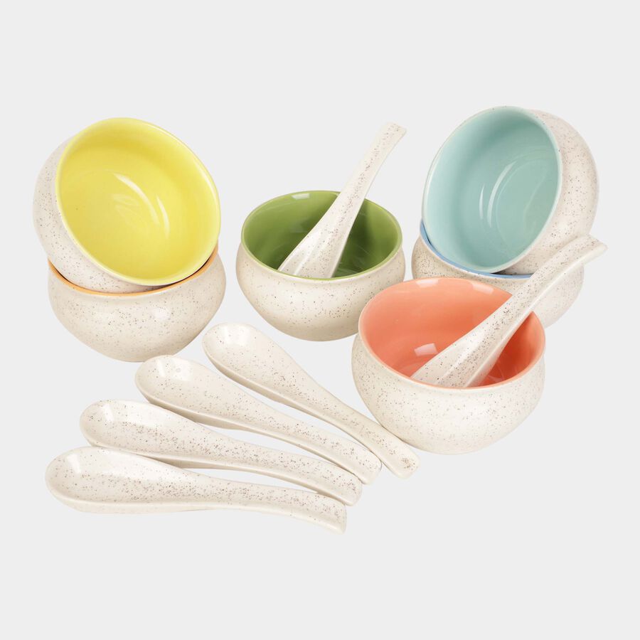 Stoneware Soup Set of 6, , large image number null