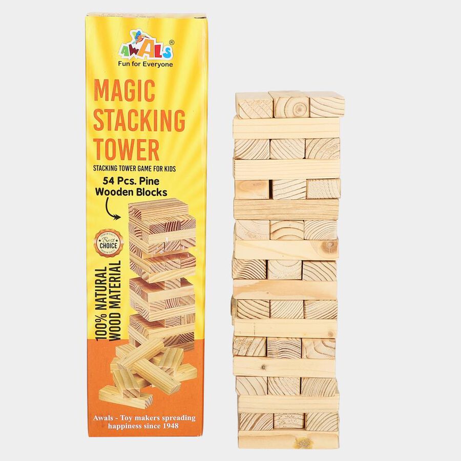 Kid's Magic Stacking Tower Game , , large