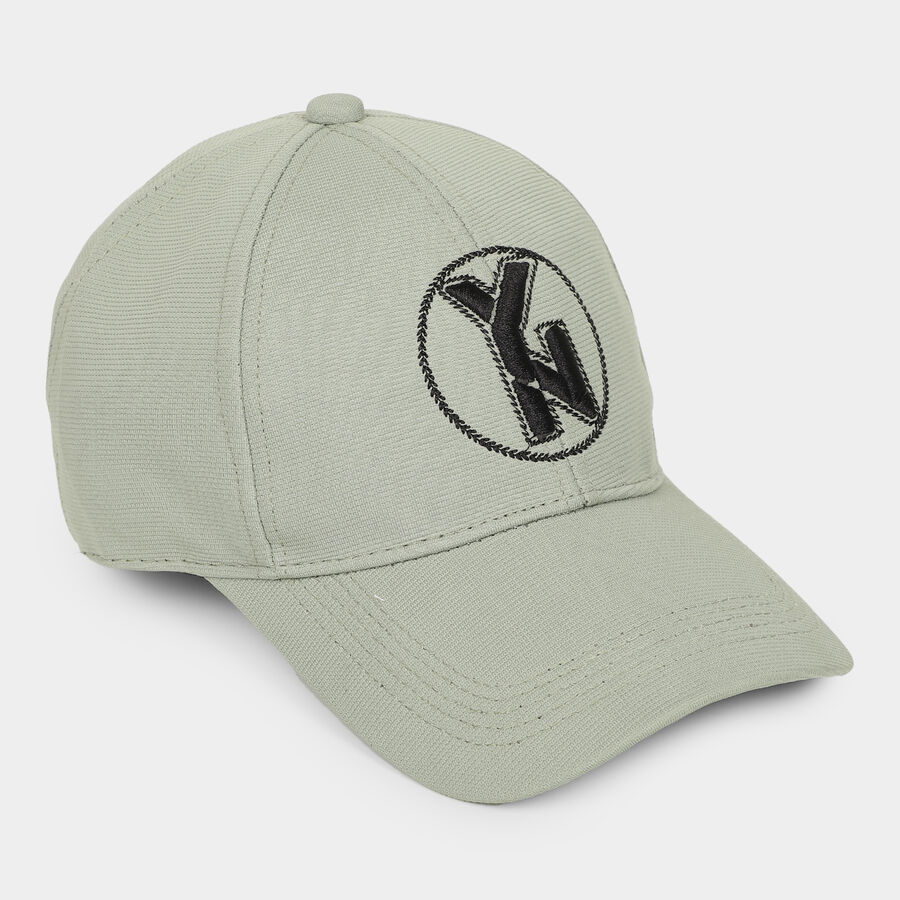 Men's Light Green Fabric Cap, , large image number null