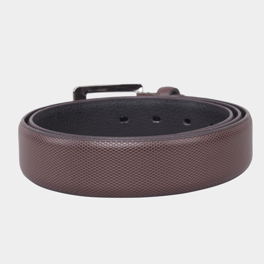 Men's Brown Polyurethane Formal Belt, 38 in. Waist, , large image number null