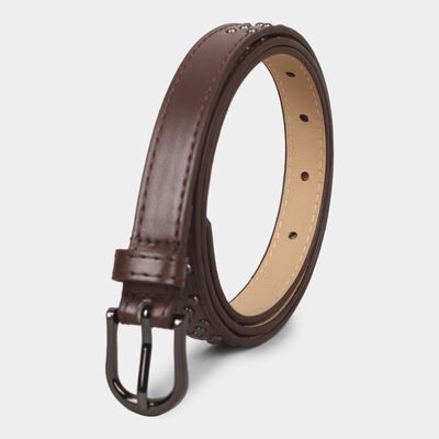 Women's Metallic PU Belt
