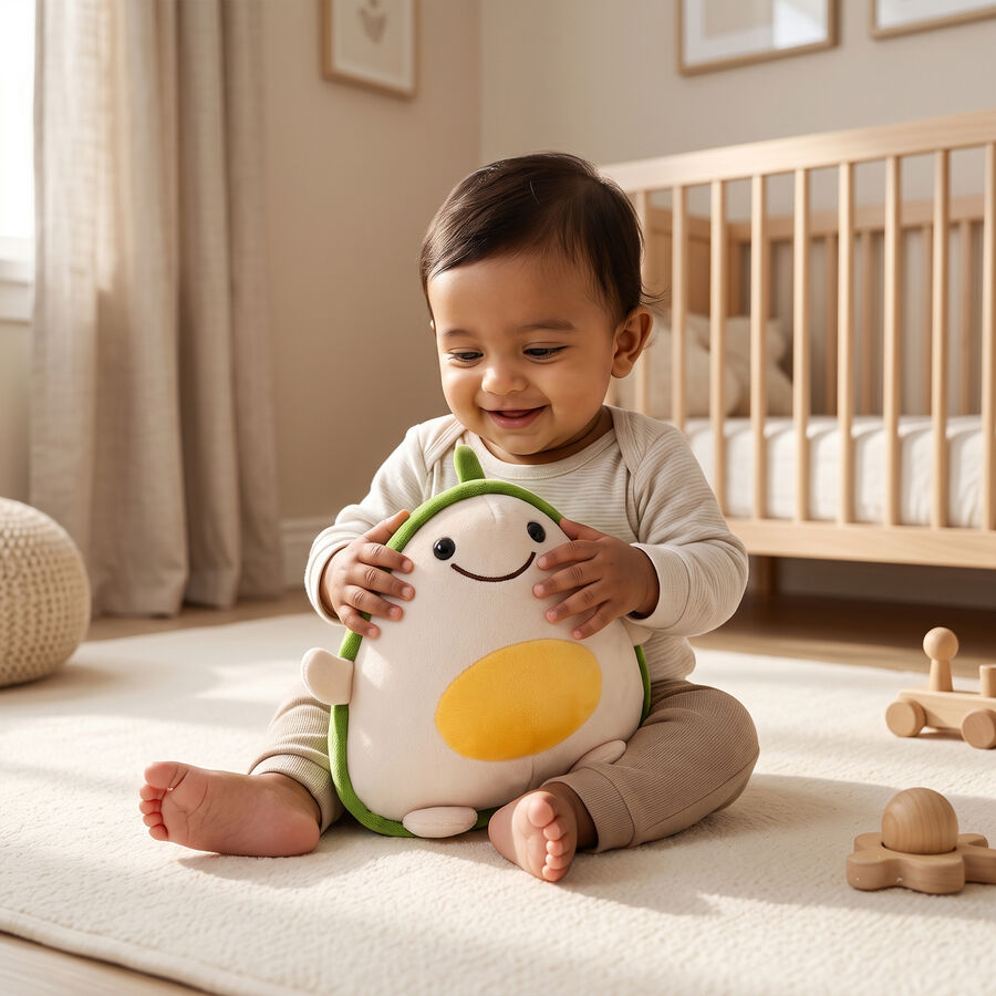 Kid's Green Fabric Animals Toy, , large