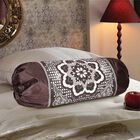 Brown Polyester Bolster Cover, , small image number null