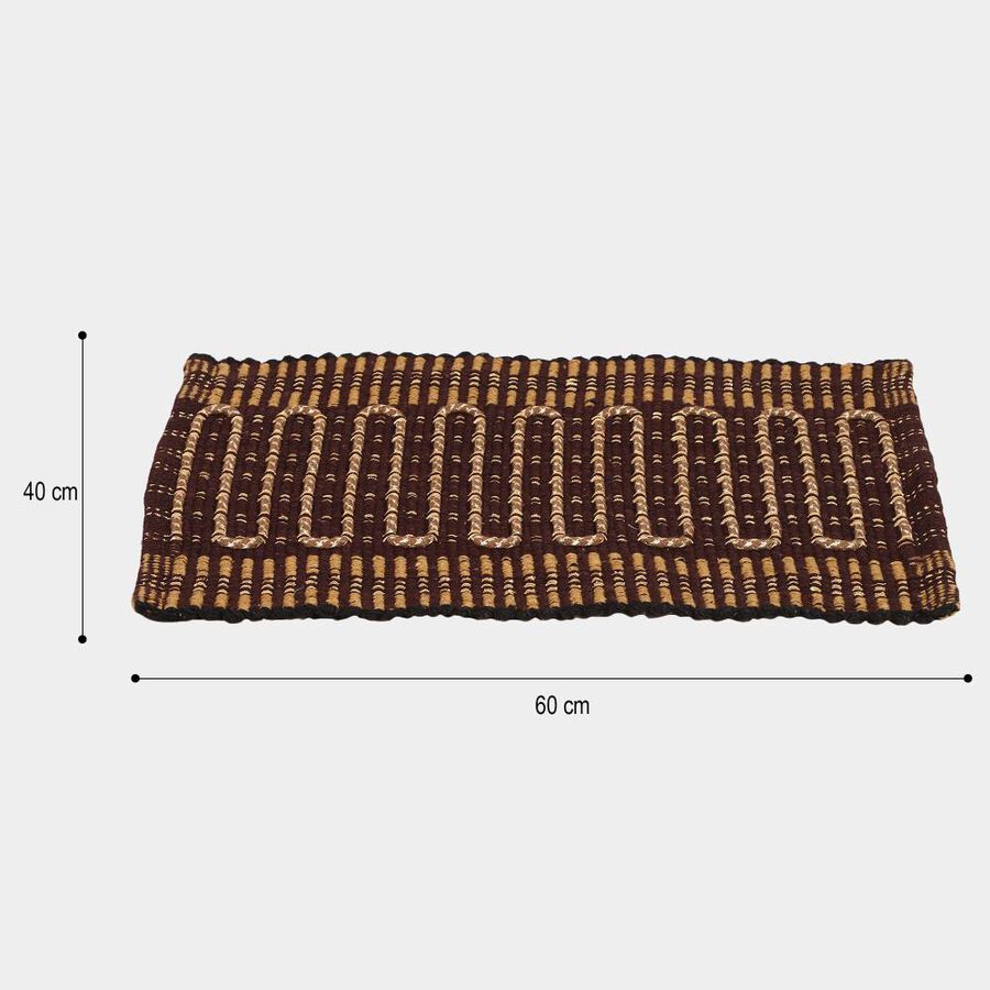 Brown Cotton Blend Rugs, , large