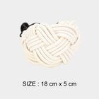 Cream Microfiber Tieback Rope, , small image number null
