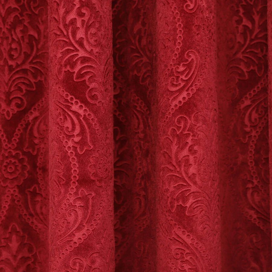 7ft. Maroon Velvet Door Curtain, , large image number null