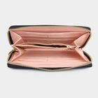 Women's Blue Polyurethane Long Wallet, , small image number null