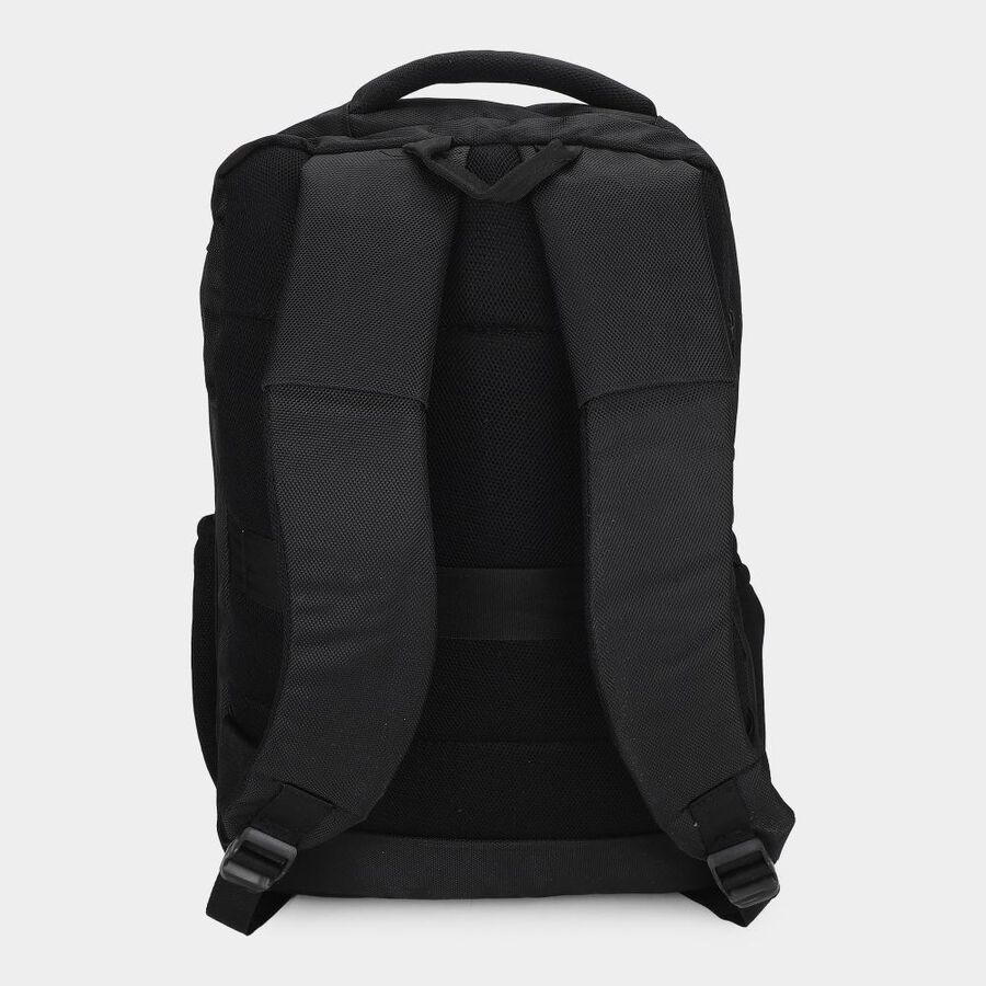 Black Polyester Laptop Back Pack, , large