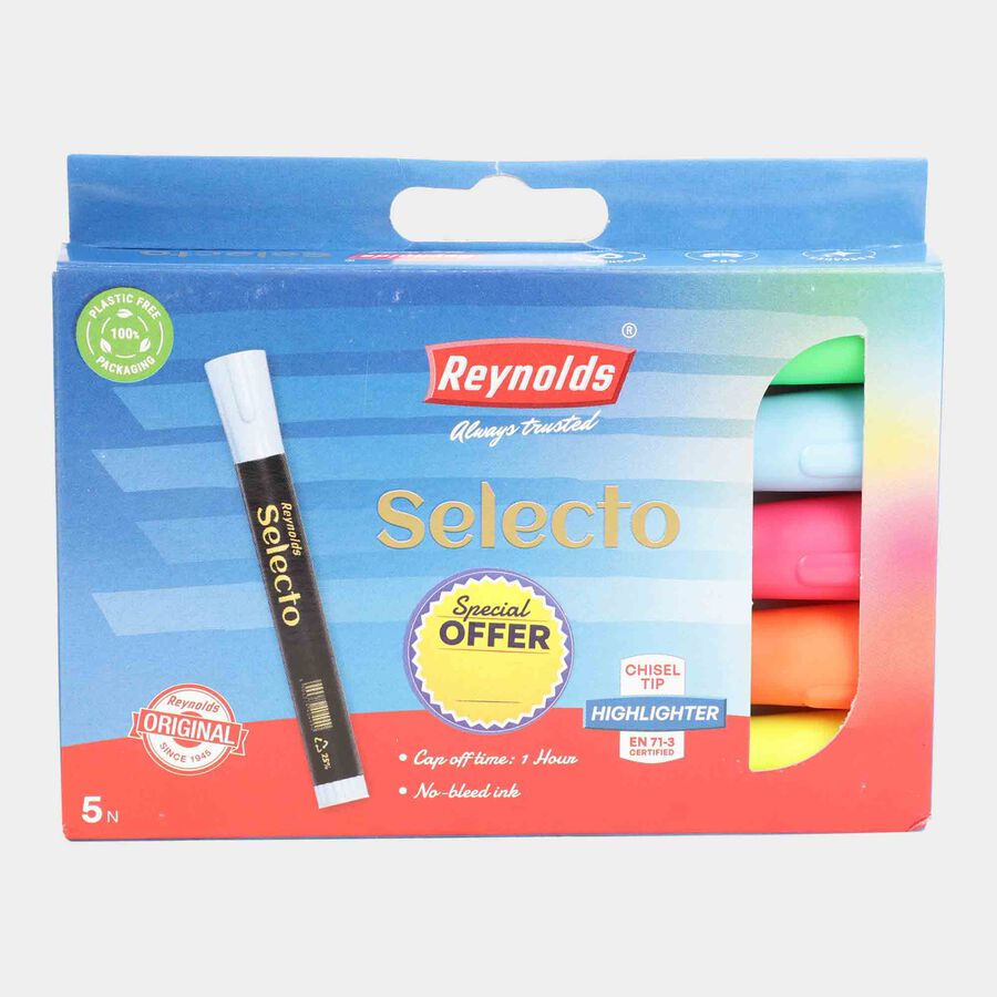 Highlighter Pack of 5, , large image number null