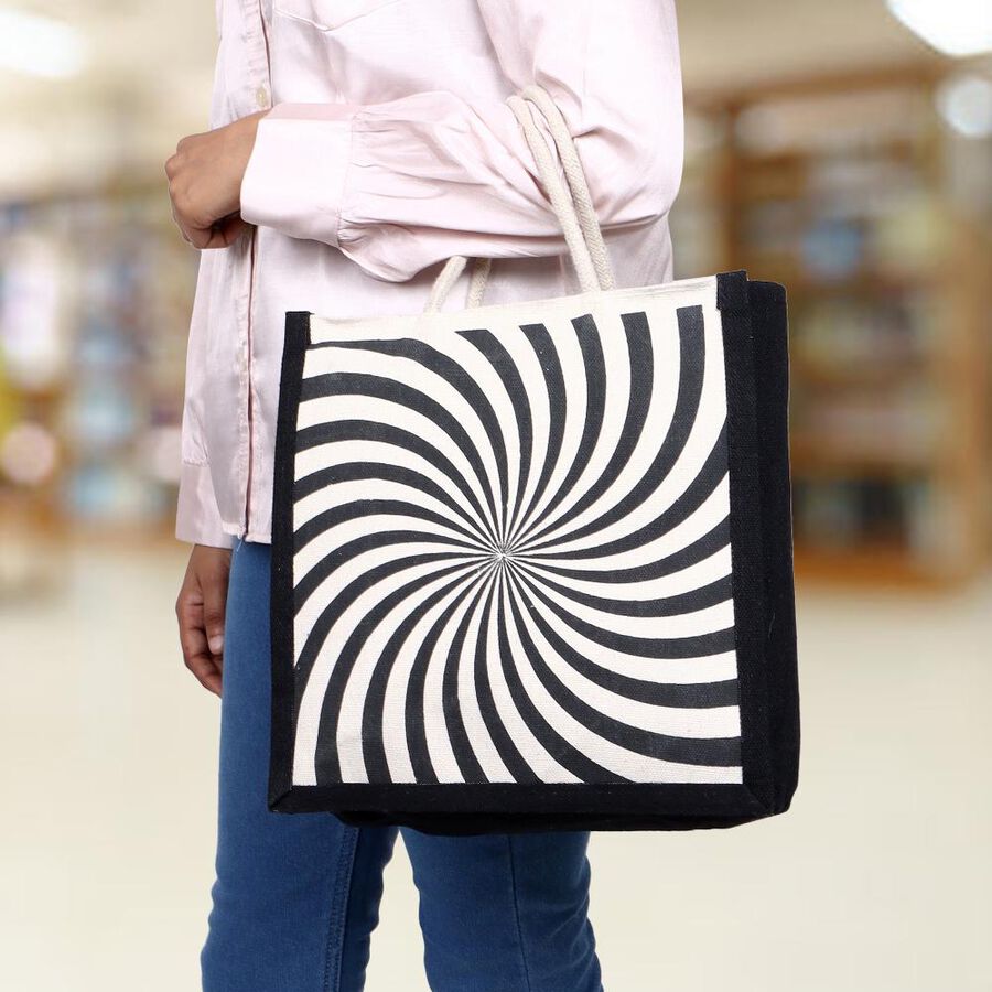 Black Canvas Lunch Bag, , large image number null