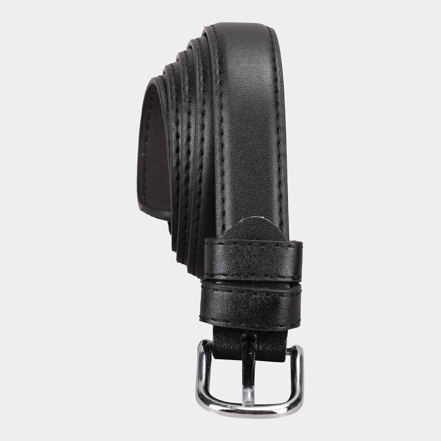 Women's Black Polyurethane Belt, , large image number null