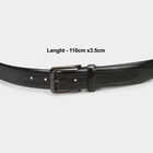 Men's Black Polyurethane Belt, , small image number null