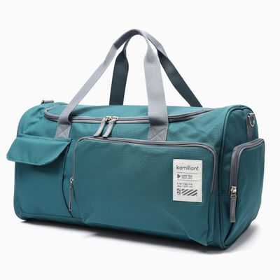Blue Polyester Duffle Trolley