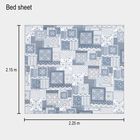 110 GSMLight Grey Microfiber Double Bedsheet With Pillow Cover, , small image number null